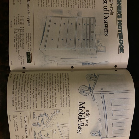 🎉5/$10🎉Woodsmith magazine vol 26 no 151 February / March 2004 oak tool cabinet - Picture 6 of 10